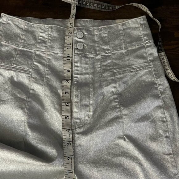 Free People We The Free Jayde Metallic Flare Jeans Size 30 NWT NEW High Rise - Picture 14 of 16